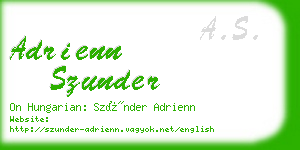 adrienn szunder business card